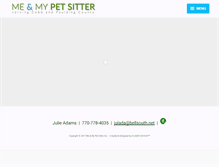 Tablet Screenshot of meandmypetsitter.com